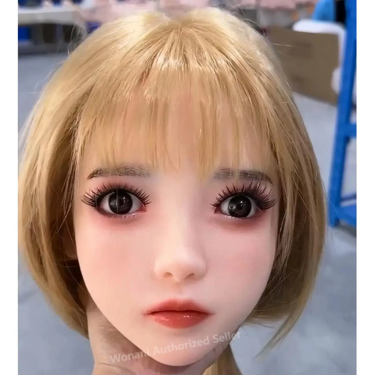 

【Wonanii】Food Grade Silicone Medium TS Head Y20, M16 Screw Interface, Open Mouth With Teeth Tongue Pupils Oral Cavity-1322