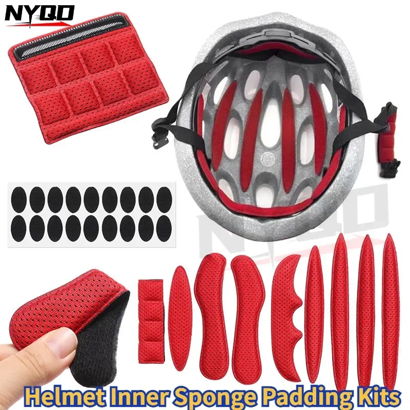 Helmet Inner Sponge Padding Kits Replacement Sealed Foam Pad Motorcycle Bicycle Cycling Bike Helmet Inner Liner