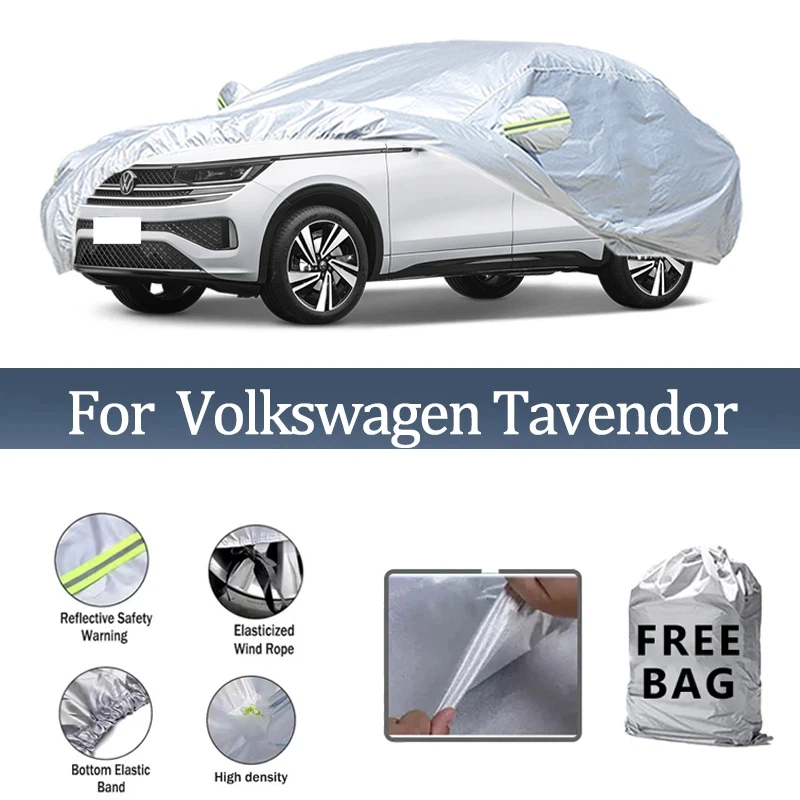 

For Volkswagen Tavendor Car Cover Outdoor Protection Covers Snow Sunshade Waterproof Dustproof Exterior UV Car Accessories