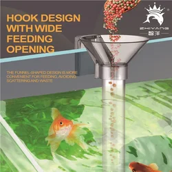 Transparent Feeder Tube for Aquarium Fish Tank, Feeder Feeder, Ornamental Fish Feeder, Combination, Suitable for fish tank