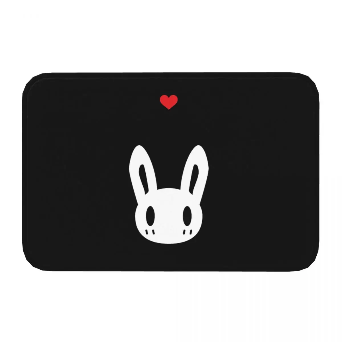 Rabbit Anti-Slip Doormat Kitchen Mat Cute Love Bunny Hallway Carpet Entrance Door Rug Bedroom Decor