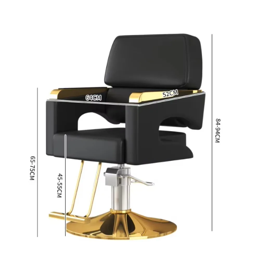 Hairdressing Equipment Barbershop Leather Salon Chair Styling Furniture Barber Chairs for Hair Stylist Beauty