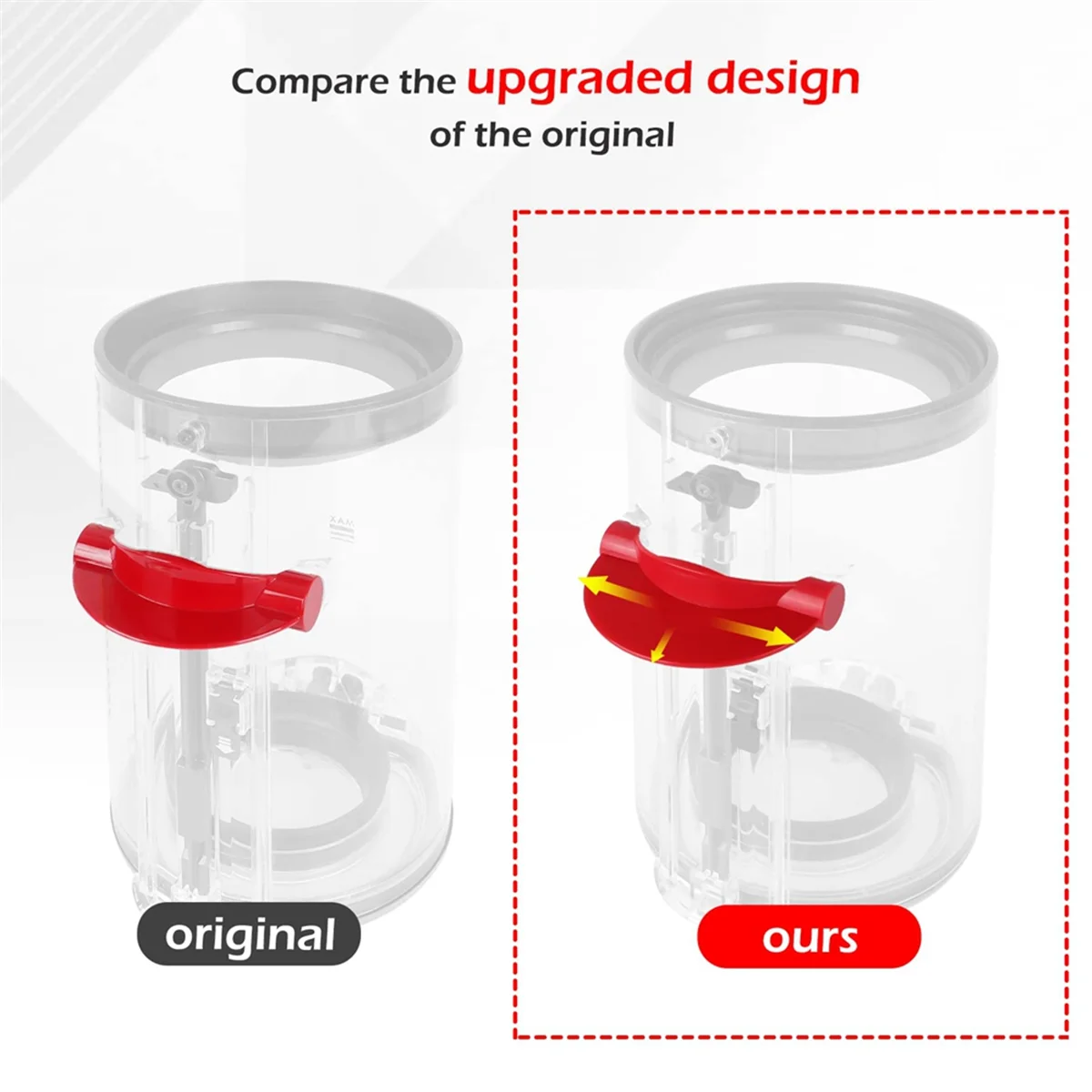 For Dyson V11 V15 SV14 SV15 SV22 Vacuum Dust Bin Bucket Top Fixed Sealing Ring Replace Parts