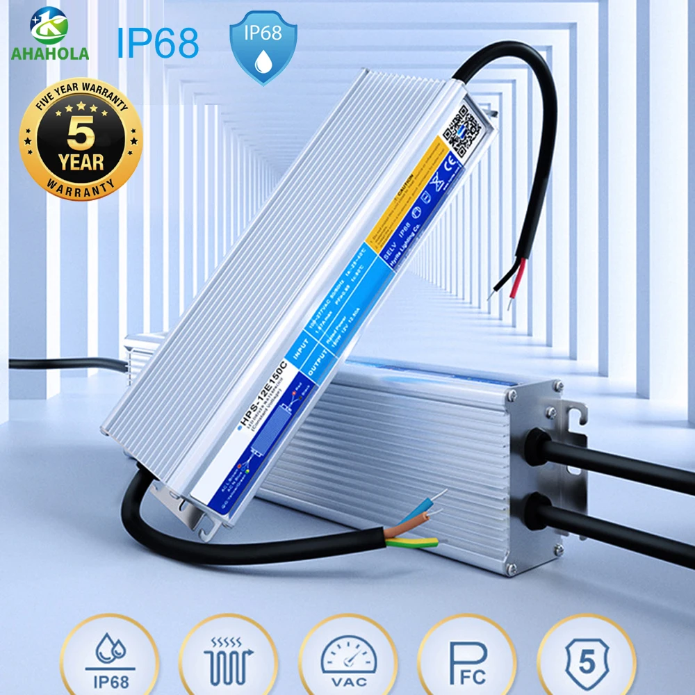 ip68防水dc-12v-24vスイッチング電源-ledストリップ-cctv-屋外led照明トランスフォーマー-12v-5a-60w-100wドライバー