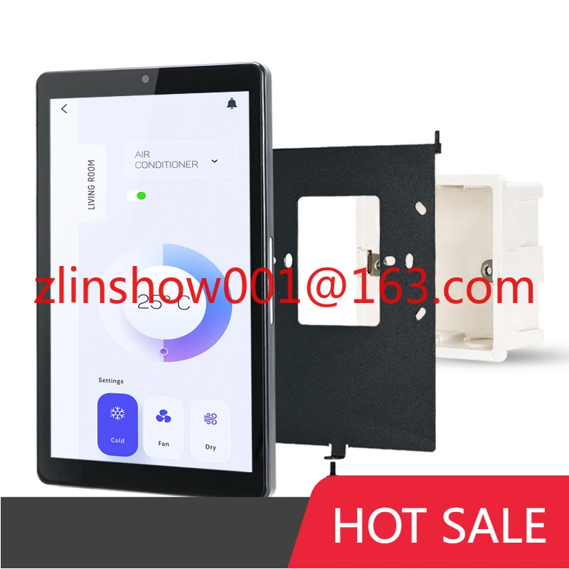 2025 Portworld YC-SM08P 8 Inch 2G/32G Android 11 in Wall Control Switch Smart Home Automation Control Panel