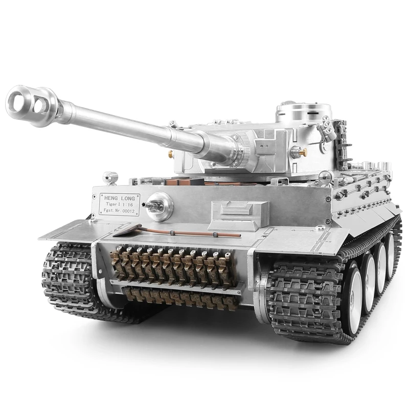 Heng Long 1:16 Scale Fully Metal Electric German Tiger I Remote Control Toy Tank With Child Handle Model Battle Tank