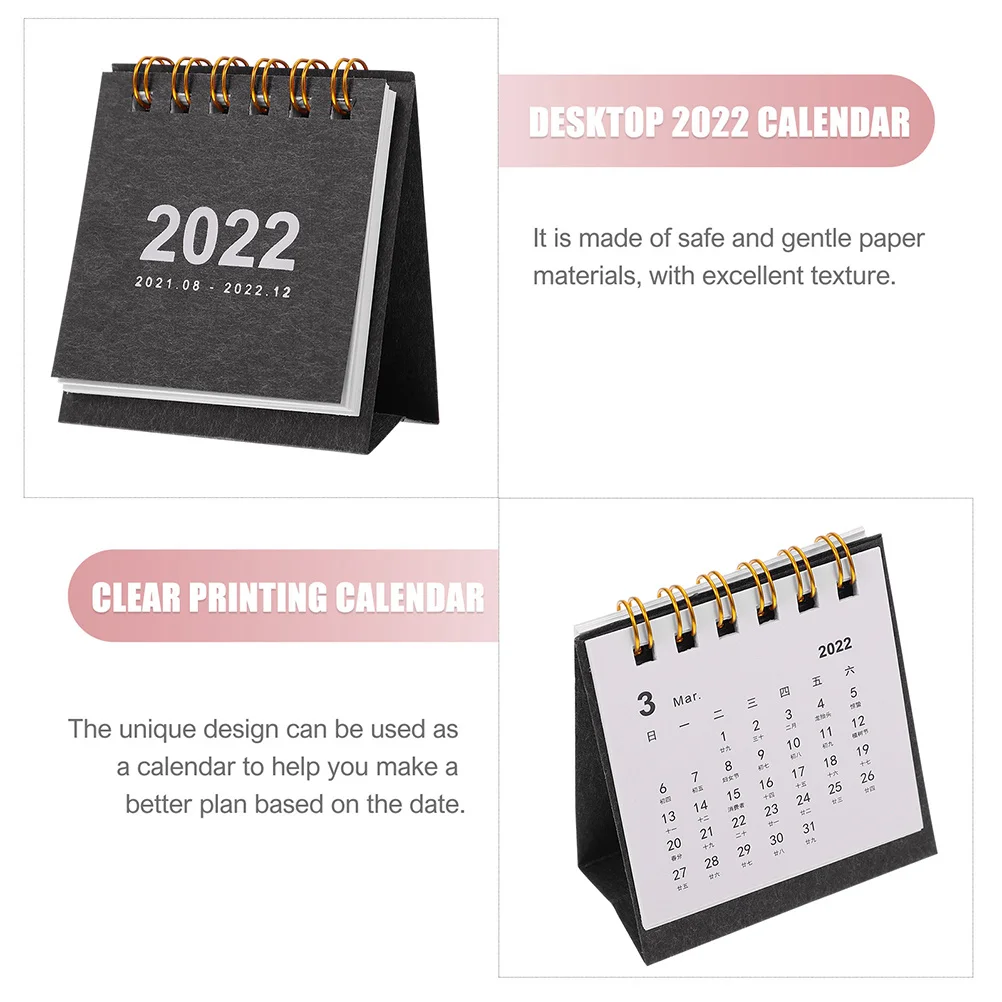 

2 шт. настольные календари креативные мини-бумажные календари офисный планировщик расписания настольный календарь 2022 настольный календарь