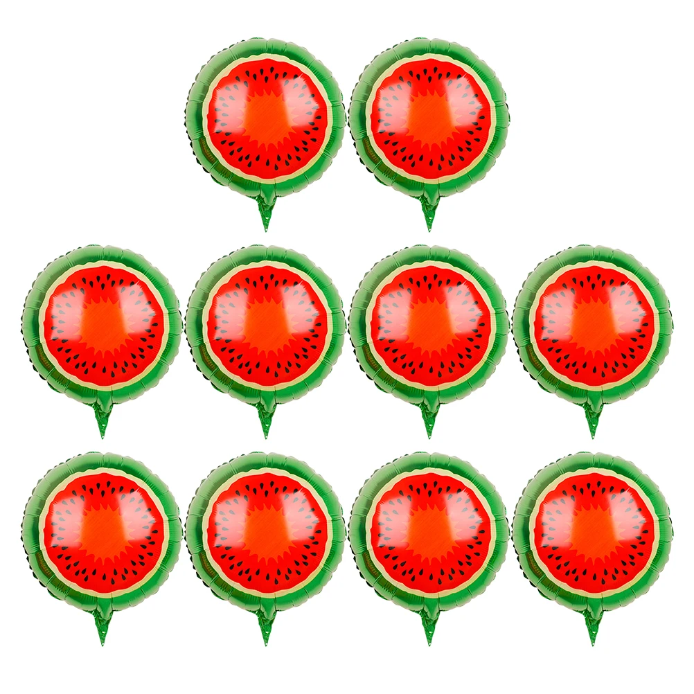 

10 Pcs Fruit Shaped Balloons Premium Mylar Reusable Wedding Birthday Party Watermelon Foil Helium Inflate Deflate Kids Toy