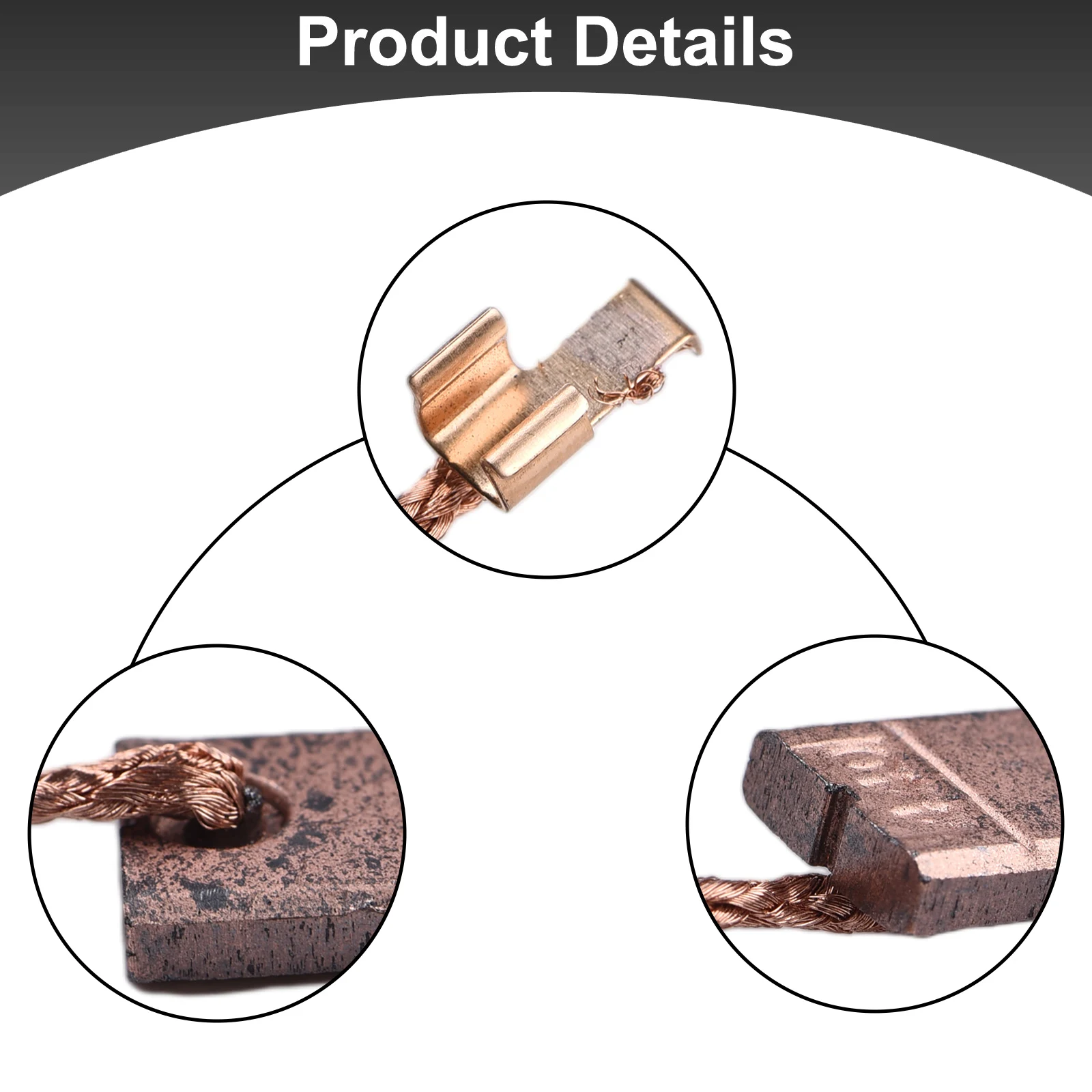 CB-440 Carbon Brushes 13x10x3mm For Power Tools Electric Motor Replacement Parts Rotary Hammer Drill Angle Grinder Accessories