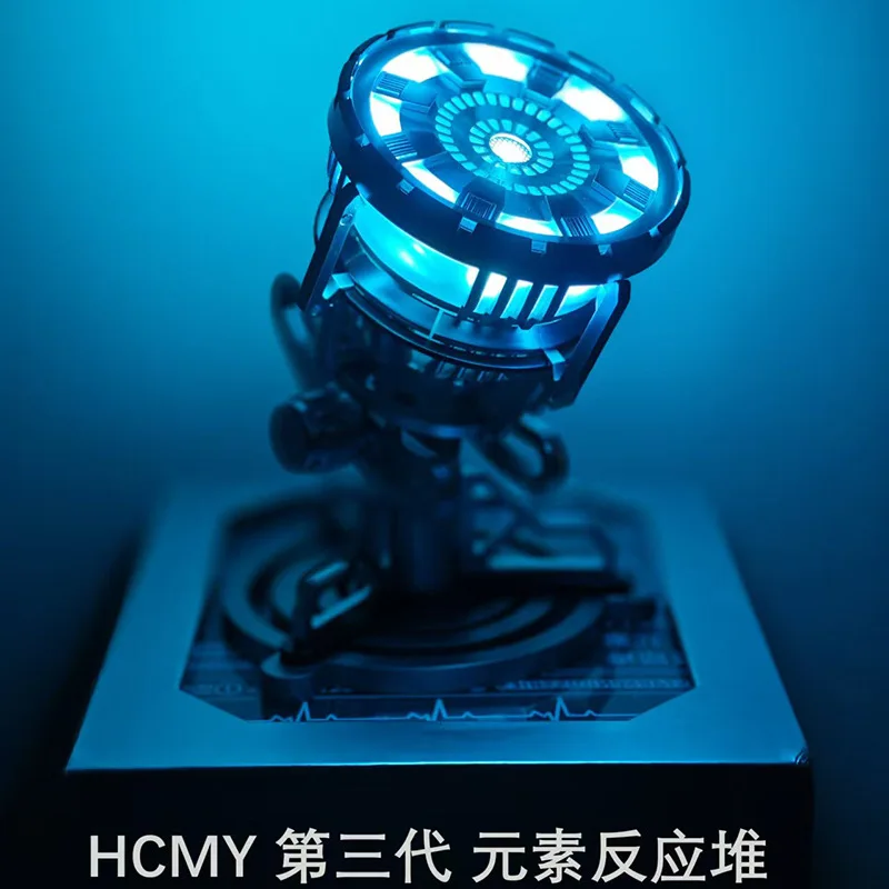 

Marvel Iron Man Mark III Metal Figure Avengers Wearable Arc Reactor Chest Light Boxed Collectible Gift