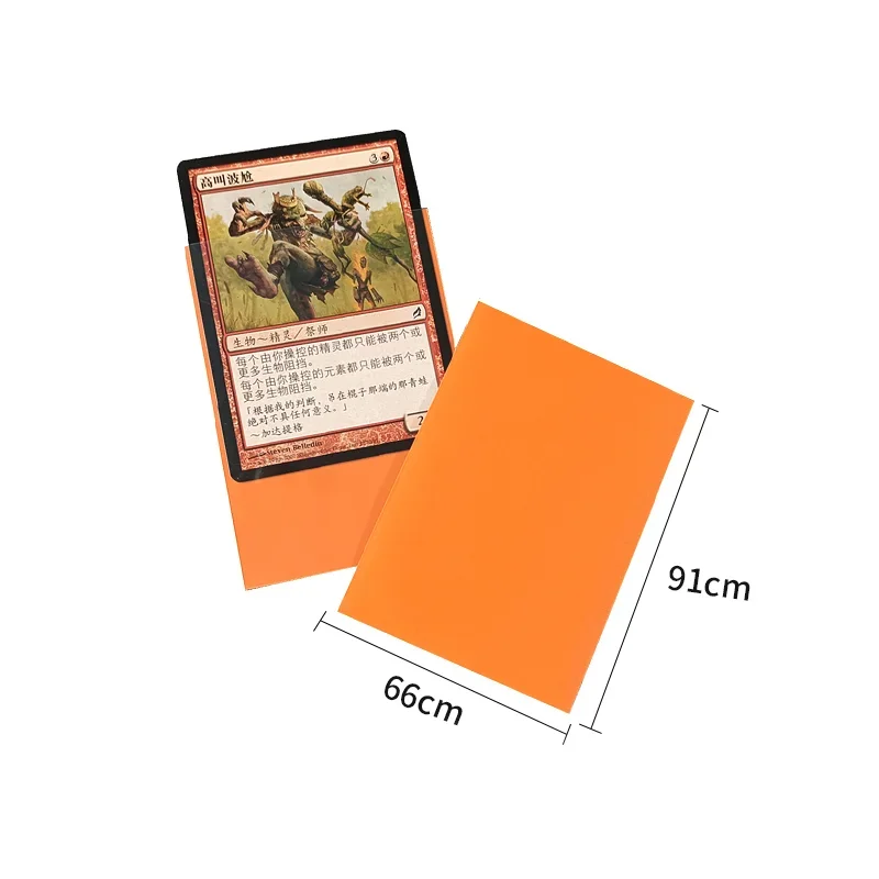 50 قطعة 66x91 مللي متر ماتي الملونة حجم قياسي حافظة بطاقات TCG بطاقات التداول حامي التارو درع مجلس ألعاب غطاء سحري PKM