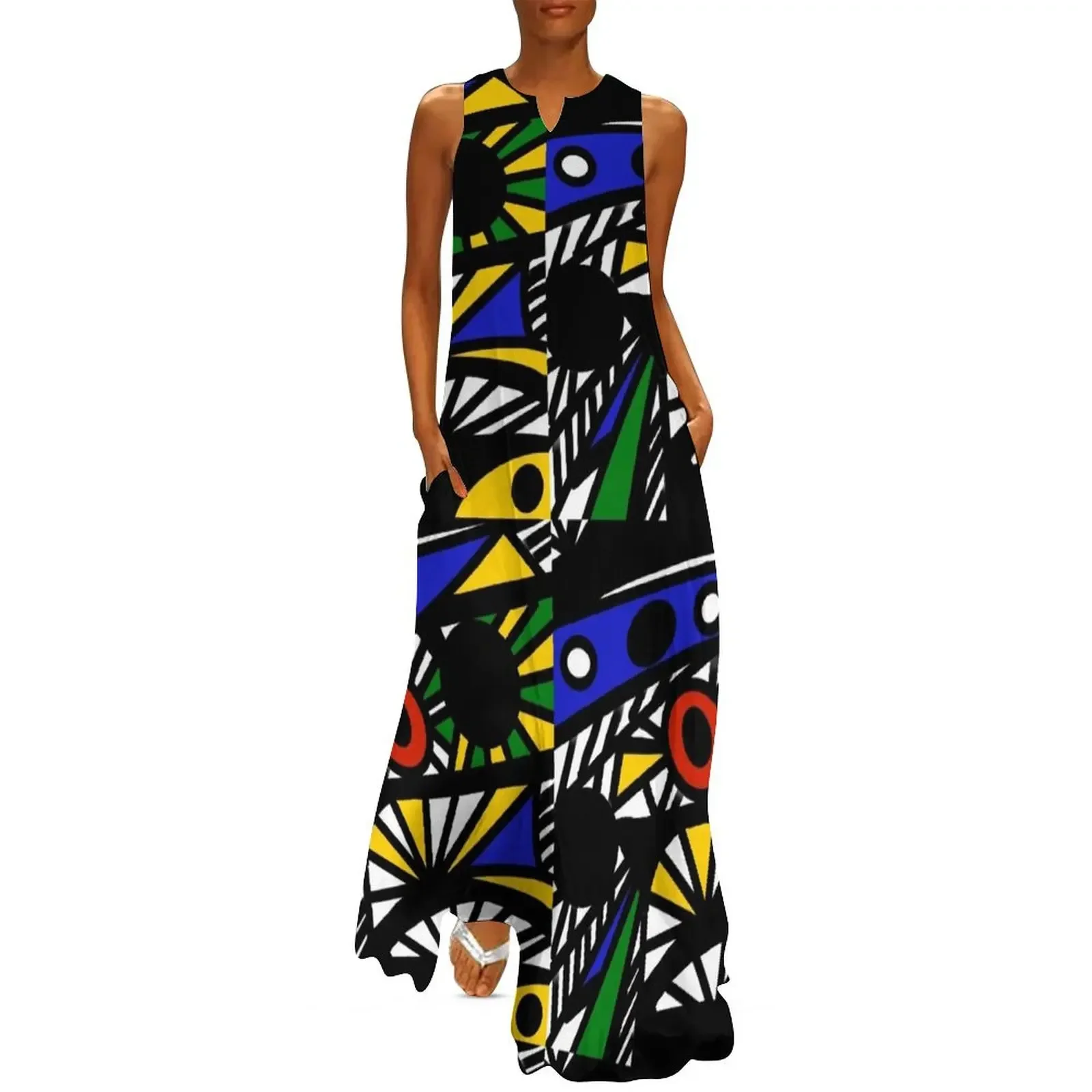 

Abstract Long Dress women's clothing korea stylish Woman dresses Women's clothing Dress vintage Dress