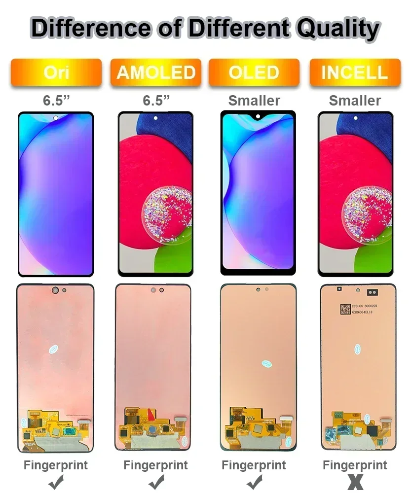 A52 5G LCD สําหรับ Samsung Galaxy A52 5G A526B จอแสดงผล LCD หน้าจอสัมผัสสําหรับ Samsung A52 A526 A526U a526W จอแสดงผล