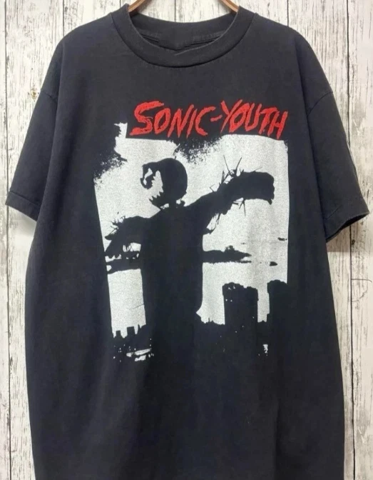 

Женская летняя футболка оверсайз в винтажном стиле Sonic Youth, хлопковая, дышащая, стильная, универсальная, в уличном стиле