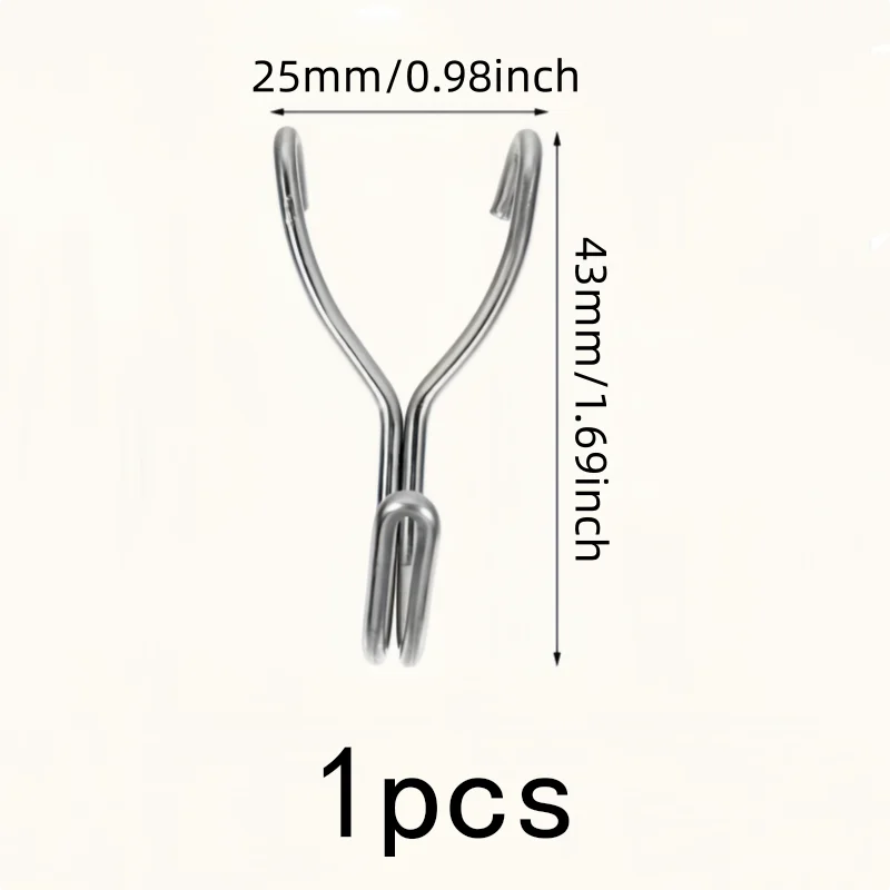 Strong Load Capacity 25mm Wall Storage Hooks 1 pcs, perfect for Workshop Organizer, 304 Stainless Steel