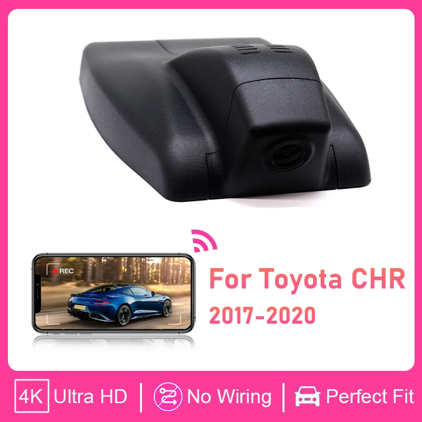 Car DVR Plug and Play 4K 2160P Night Vision Dash Cam Dashcam Camera,Accessories for Toyota C-HR CHR 2017 2018 2019 2020