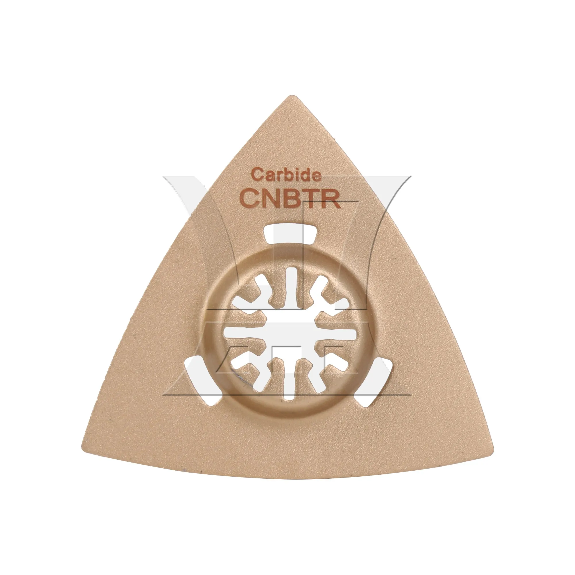 CNBTR 8cm Oscillating Triangle Carbide Rasp Yellow