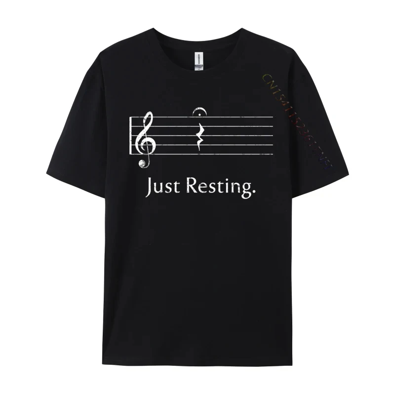 Funny Music Just Resting Quarter Rest Fermata Normal Top T-shirts Funny Tops Tees All Cotton Men Funny T-shirts Wholesale