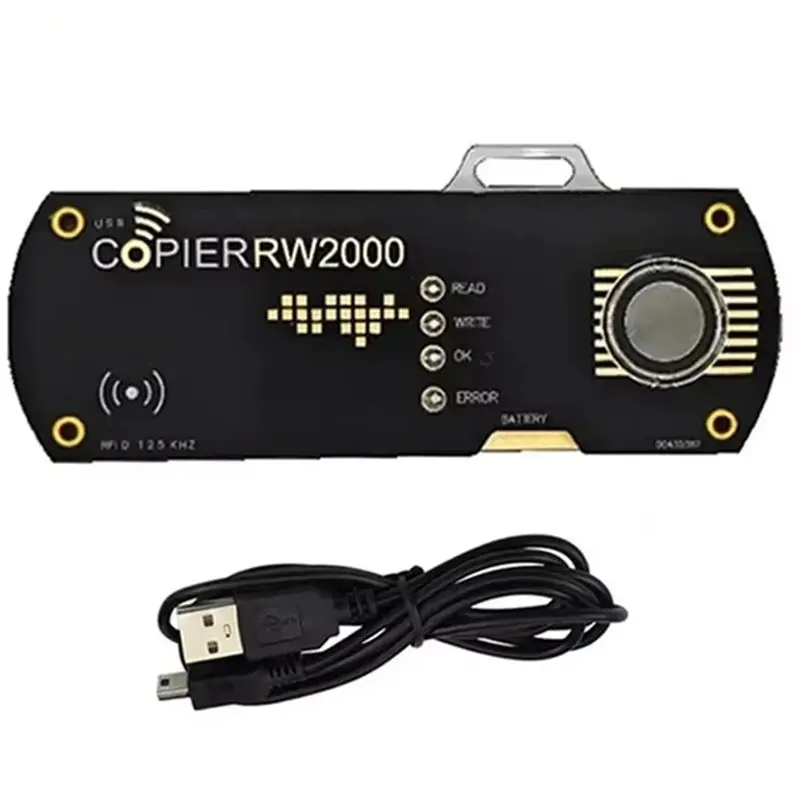 RW2000 RFID Duplicator Copier 125KHz ID Card Reader Writer Programmer for TM1990 iButton DS1990A T5577 EM4305 EM4100 Key Fobs