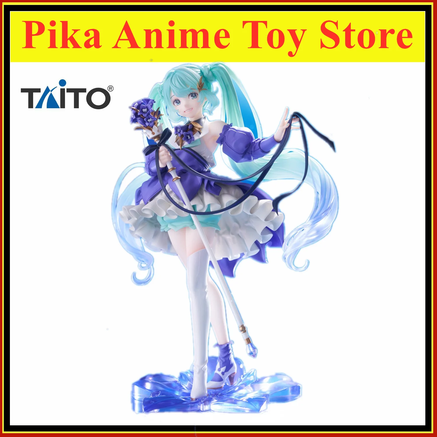Originele Taito AMP Hatsune Miku Verjaardag 2024 Bloem Ver Anime Figuur Speelgoed PVC Model Collectie Action Beeldje Pop