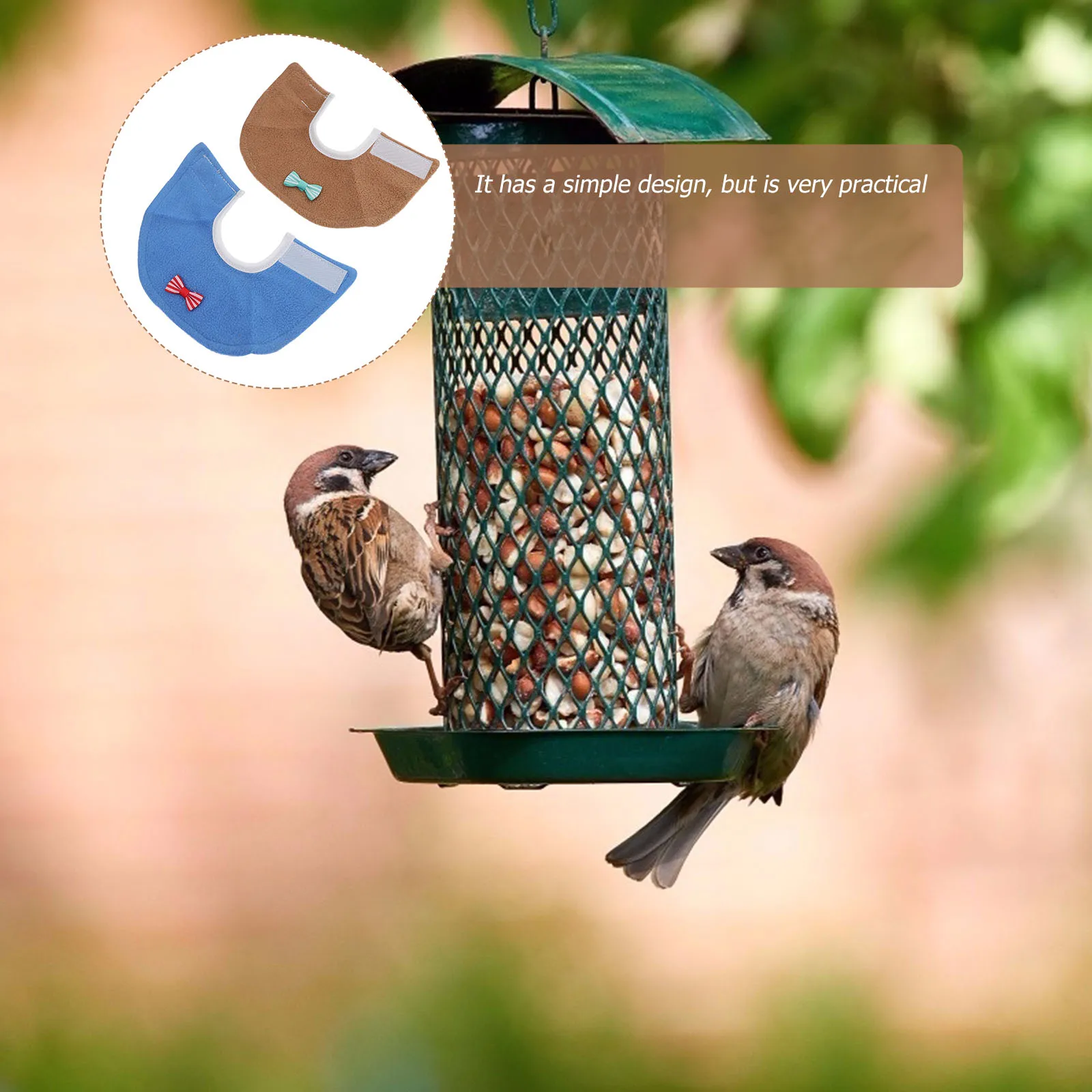 

2Pcs Parrot Protective Anti-Pecking Collar Lightweight Recovery Neck Ring Bird Healing Collar Pet Supplies Parrot Neckband