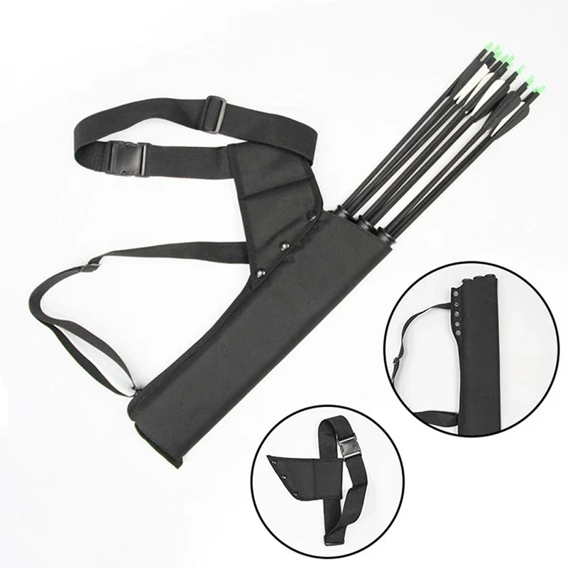 Arrow Bag 49*14 cm Oxford Cloth Arrow Quiver 3 Tubes Single Shoulder for Bow and Arrow Archery Hunting Shooting Accessories