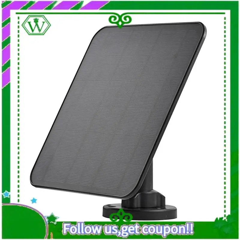 

Reliable-5V 5W Solar Panel With Cable Camera Solar Panel Charger 360°Adjustable Mounting Fit For Eufy, Ring Replacement Parts Ac