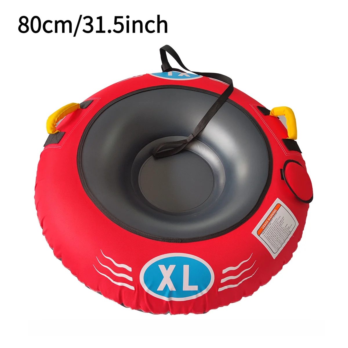 Winter Sports High Quality Nylon Cover Inflatable Snow Tubes Soft Bottom Sled Cold resistant PVC Tube