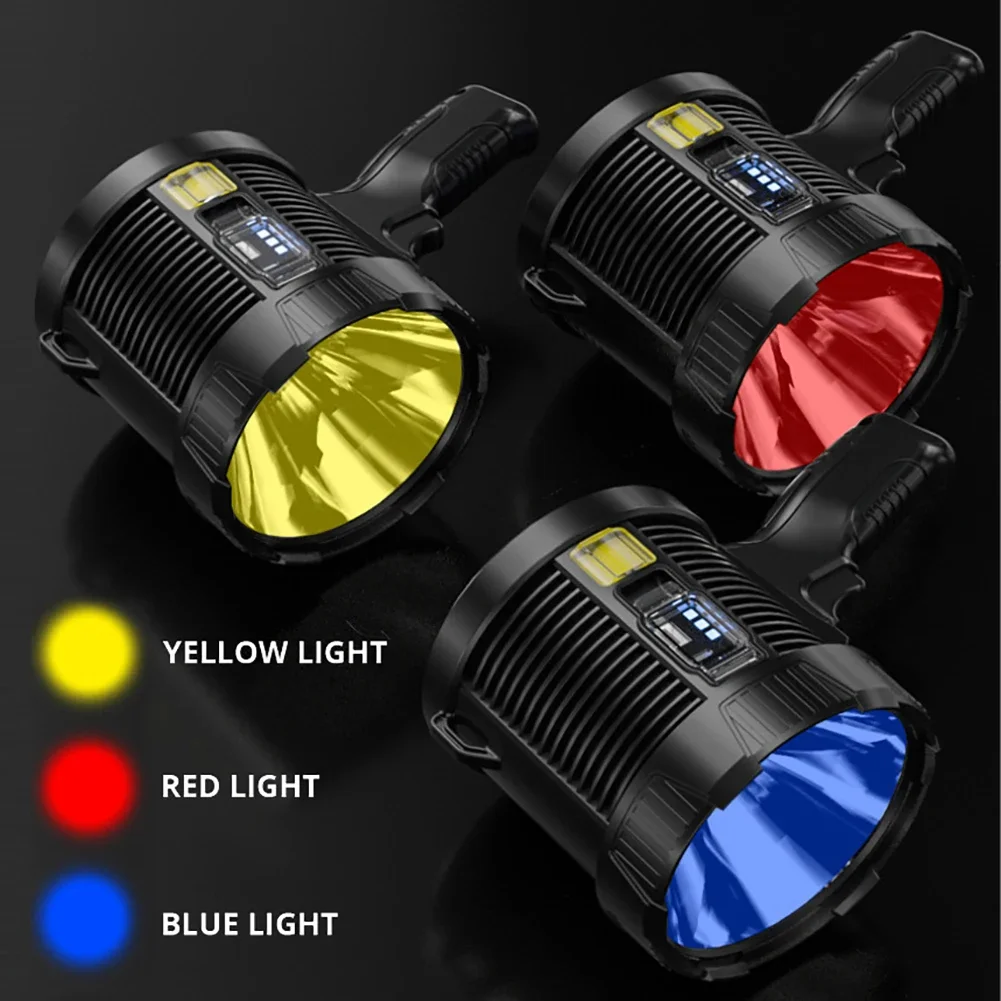 

Solar Flashlight Waterproof Camping Lights Hanging Portable Lanterns Lighting with 4500mAh Battery Power Bank For Outdoor Tent