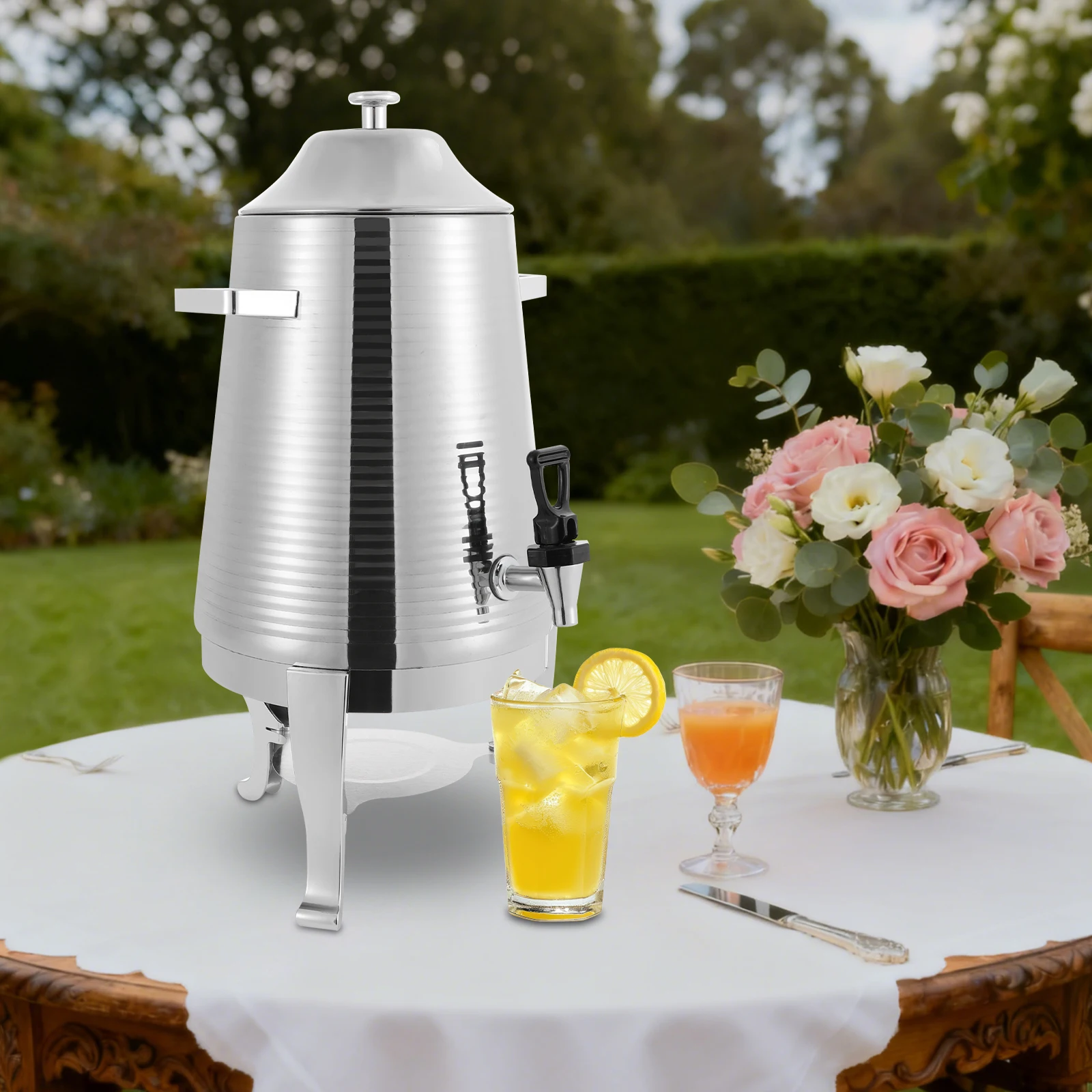 

Диспенсер для напитков из нержавеющей стали 13л, современный диспенсер для горячих напитков с подставкой, диспенсер для горячих напитков