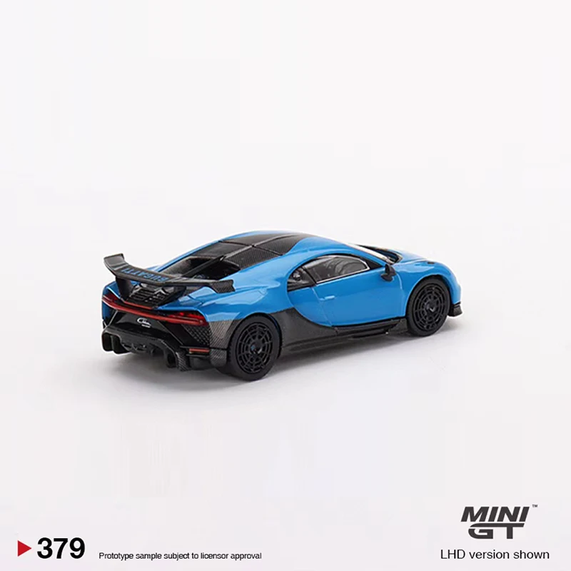 MINI GT 1:64 Model Car Buga Chiron Pur Sport Alloy Die-Cast Super Sport Vehicle #379 LHD