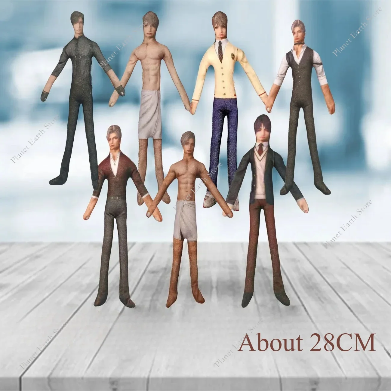 2025 Game Love and Deepspace Sylus Rafayel Zayne Xavier Caleb Anime Funny Doll Built-in Wire Randomly Place Actions Photo Props image 2