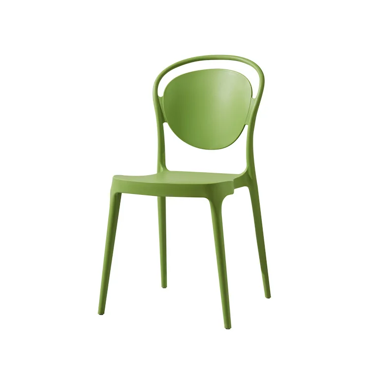 Hot-selling Modern Simple Lounge Dining Chair Living Room Creative Round Backrest Plastic Chair