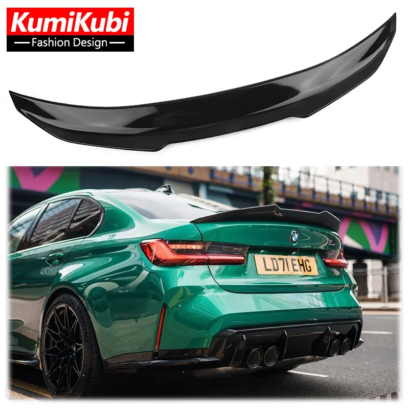 

For BMW 3 Series G20 G28 & M3 G80 PSM Style Carbon Fiber Rear Spoiler Trunk Wing 2020 2021 2022 2023 G20 Exterior Rear Spoiler