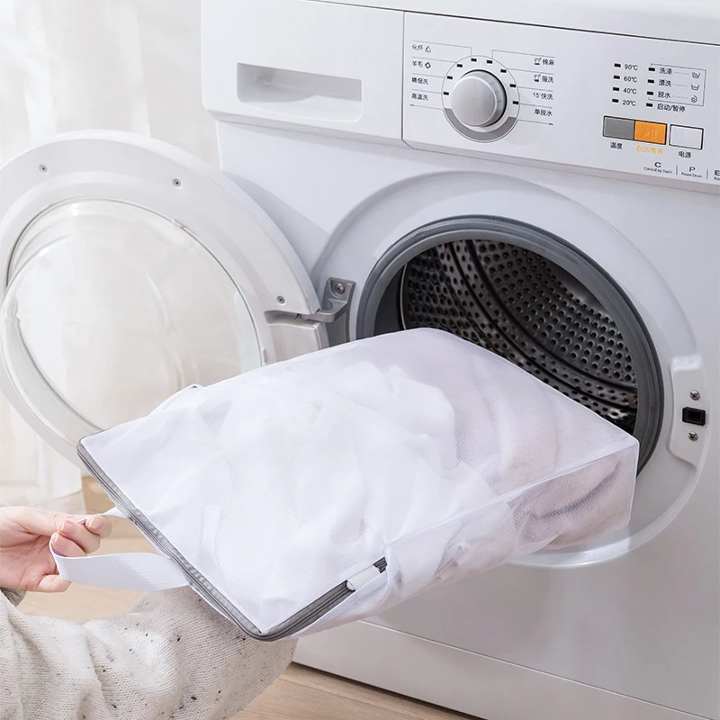 3D Laundry Bag With Handle Mesh Delicate Lingerie Dirty Clothes Wash Durable Washing Machine Protective Anti-Deformation