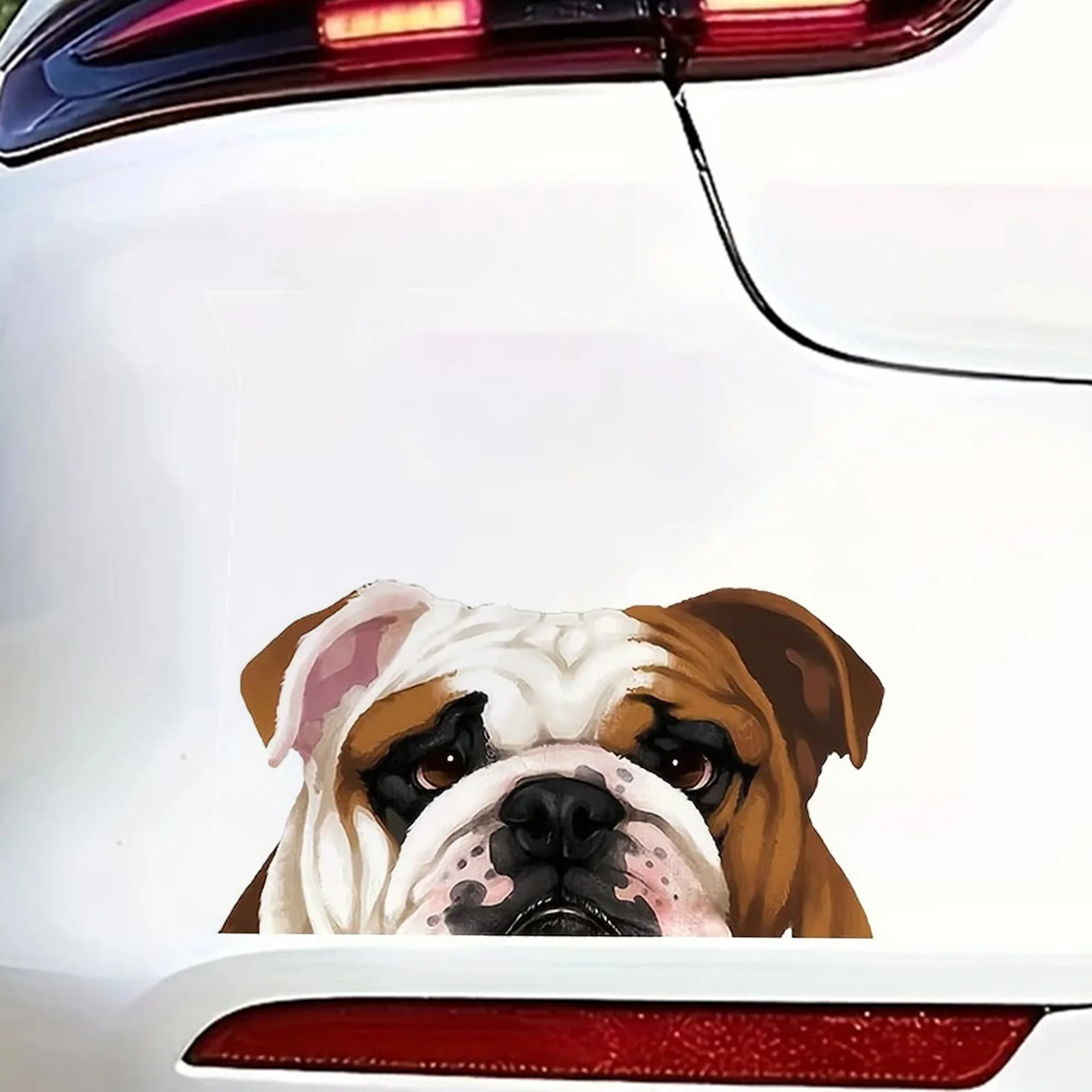 

15x8cm English Bulldog Car Bumper Window Stickers For Car Truck Van Fashion Decals Vinyl Material Stickers
