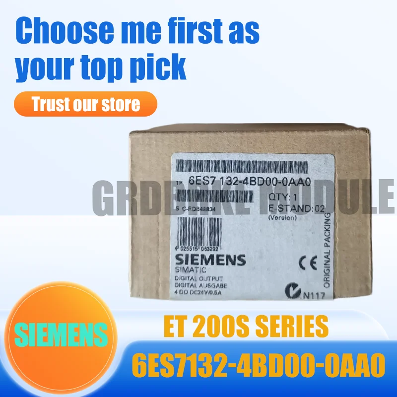 

New Original SIEMENS 6ES7132-4BD00-0AA0 6ES7 132-4BD00-0AA0 ET200S output module