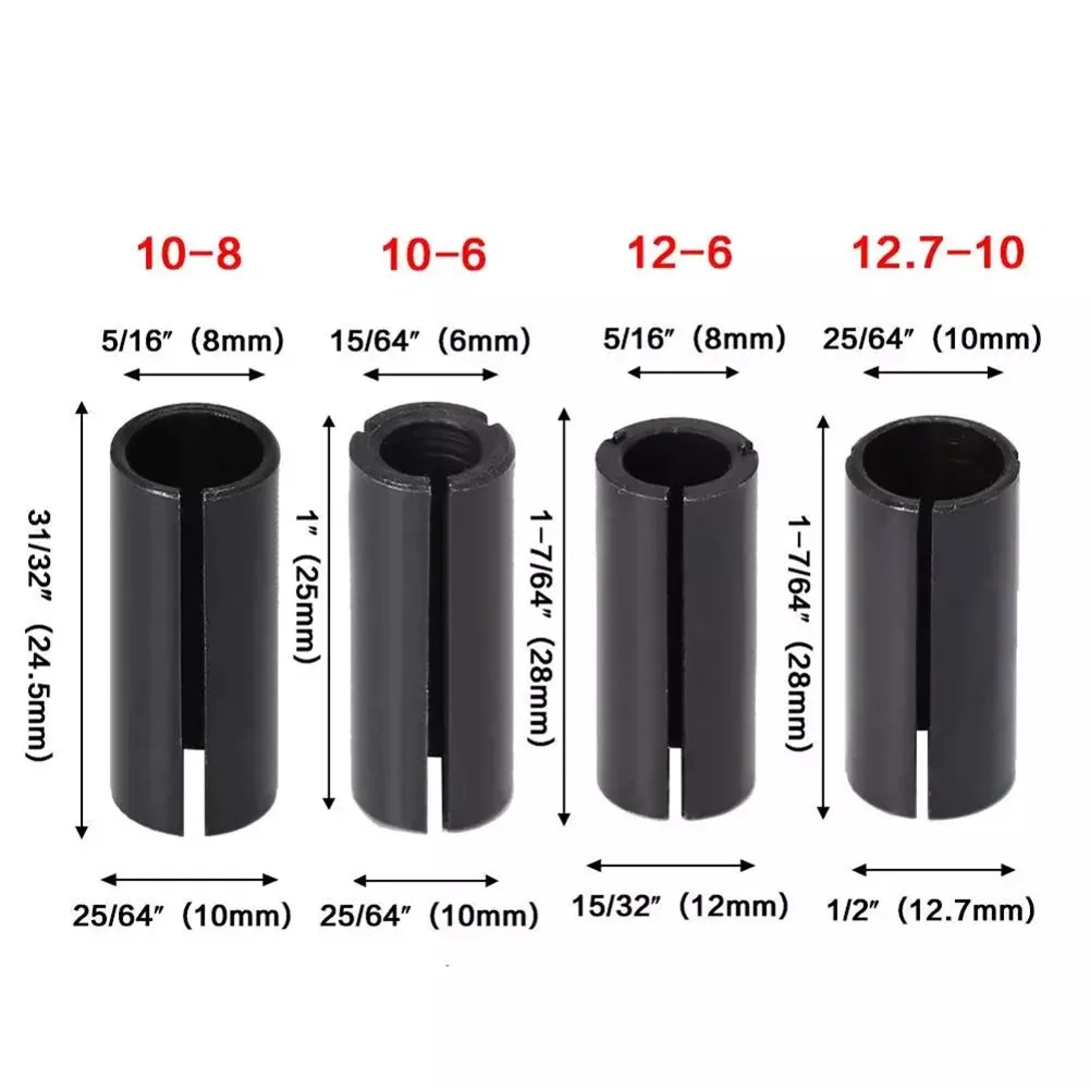 Router Bit Adapter Collet Holder Case 6 6.35 8 10 12 12.7mm CNC-Milling Cutter Precision Chuck End Mill Machine Tool Holder