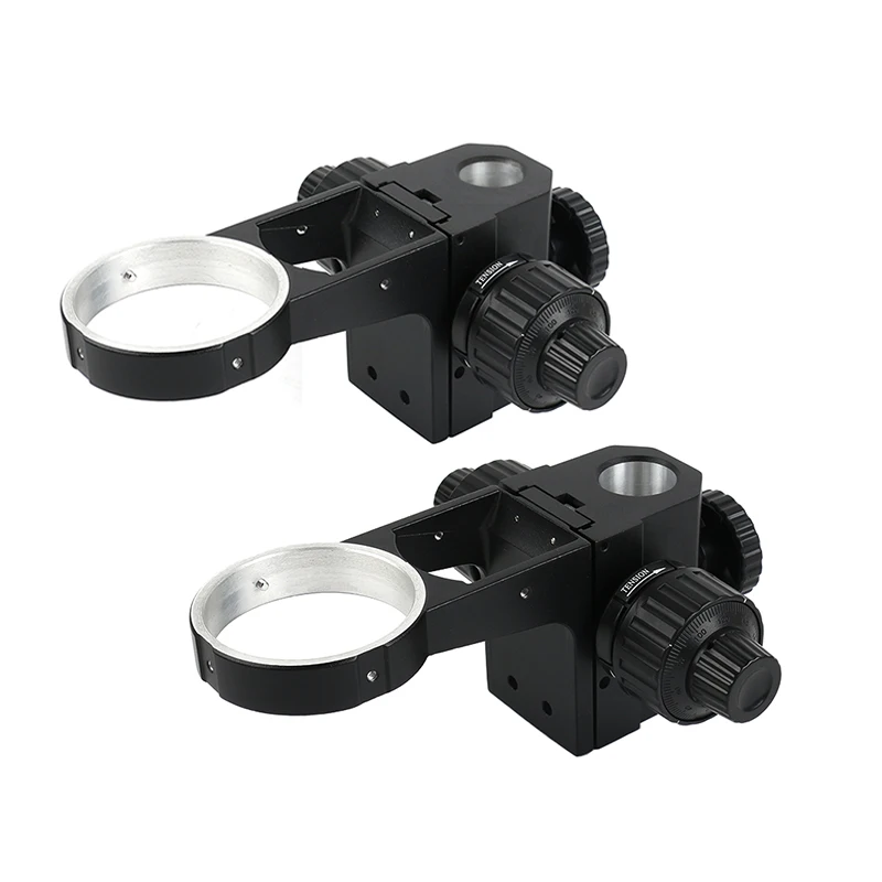 76mm Dia Stereo Micoscopio Head Fine-tuning Focus Bracket Arm 50mm C-mount Lens Supporter Adjustable Gear Fine Focusing Holder