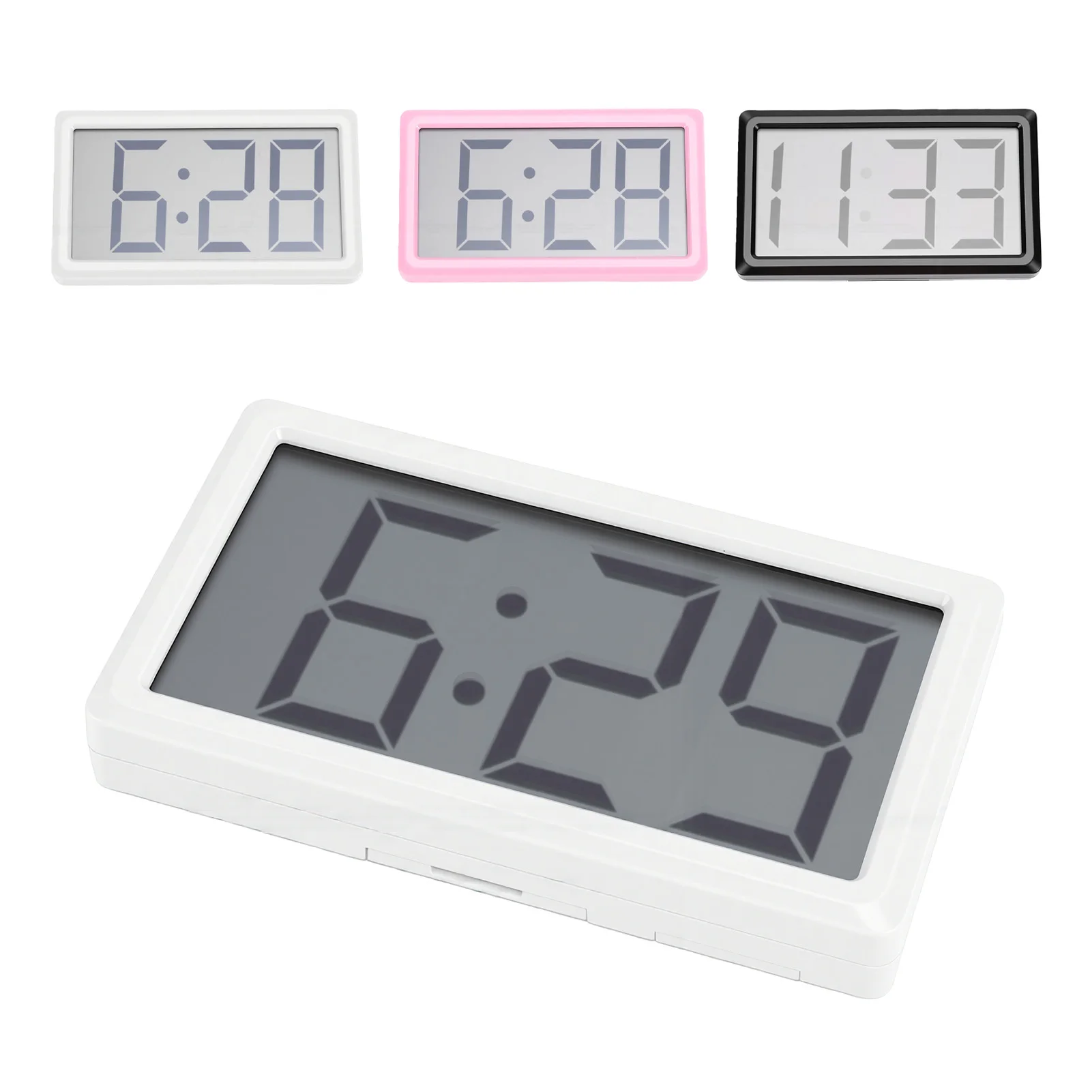 Small Digital Clock Magnetic Lightweight Portable Versatile 12 Hour Clock Date and Time Display For Travel Classroom Bedroom