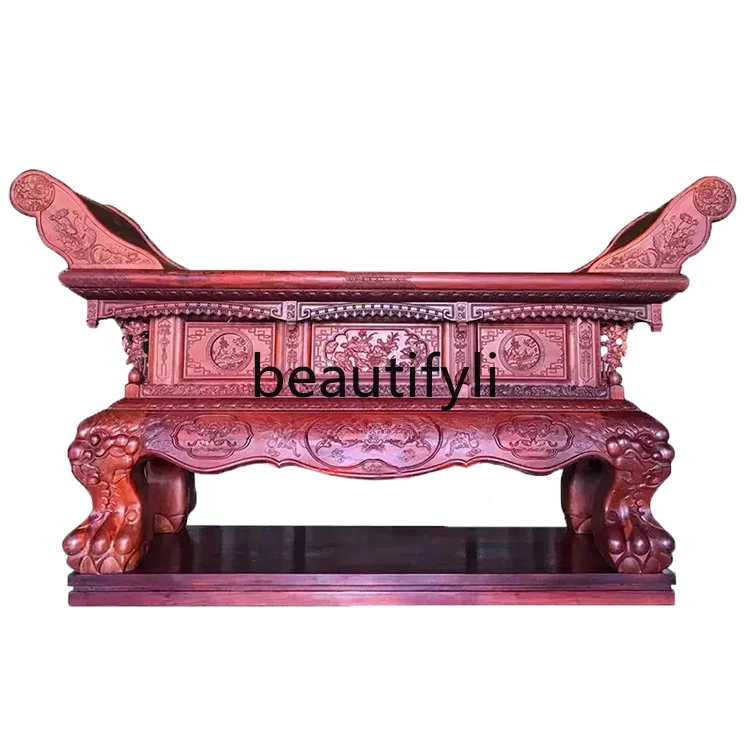 

Fragrant camphor wood temple solid wood Buddhist hall Buddhist cabinet offering table Zong's ancestral hall shrine