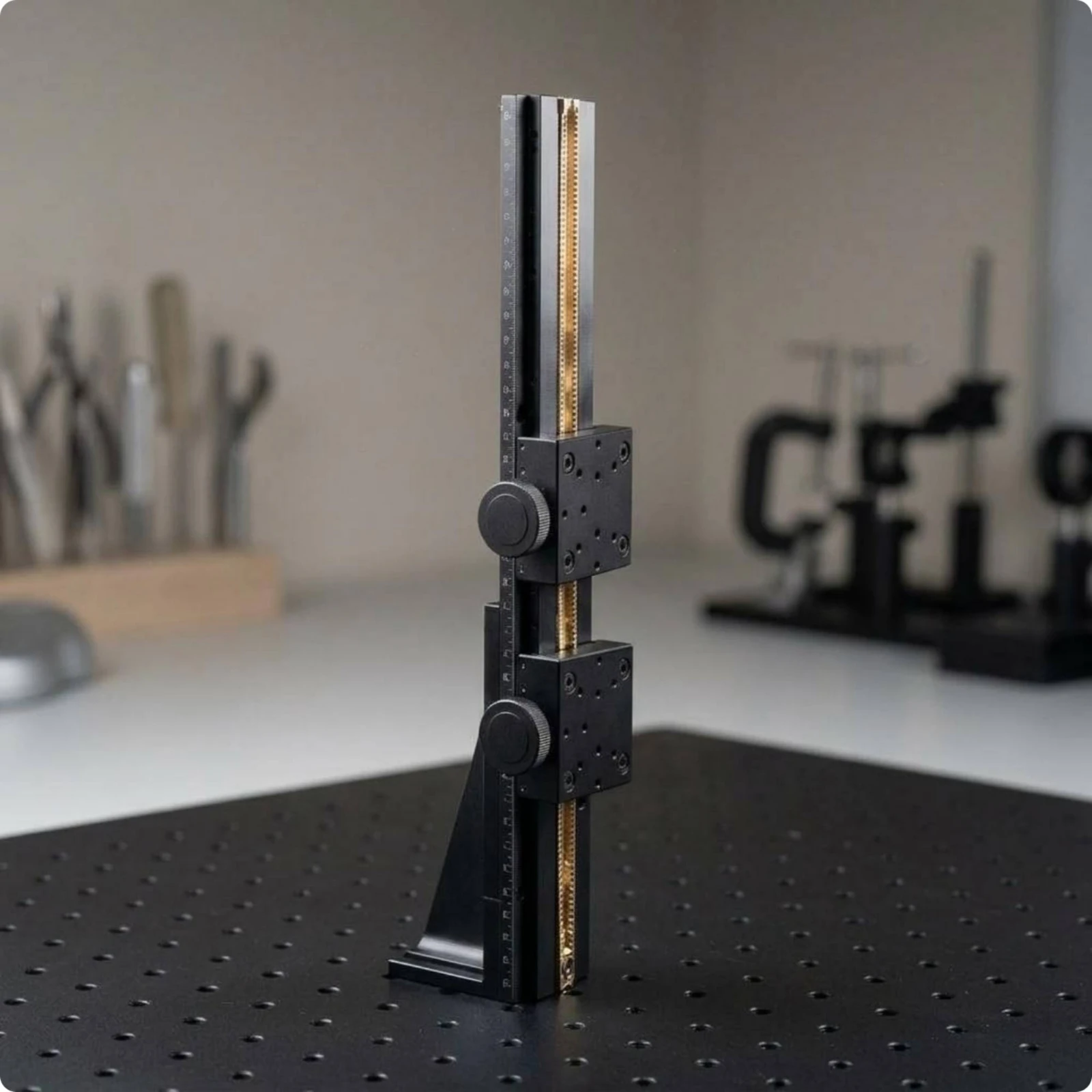 Picture 3: Gear Rack Lift Table Manual Precision Lift Table Interlocking Slide Slide Stage Machine Part for Engineers, Workbench