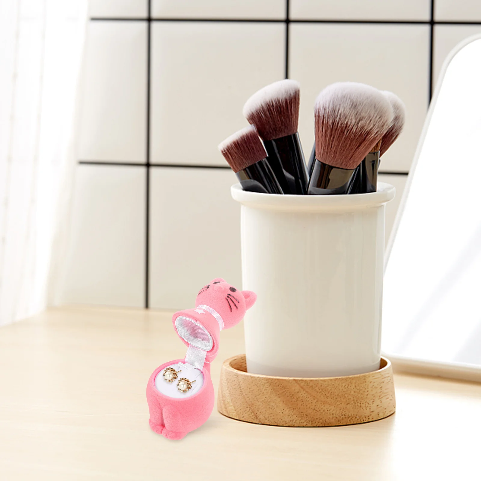 

Cat-Shaped Ring Gift Box for Proposal Wedding Ceremony Engagement Ring Case Jewelry Storage Container Bridal Shower Gift