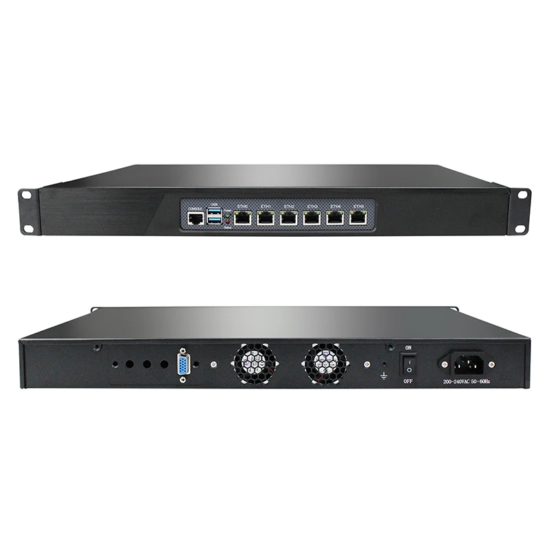 

Брандмауэр Мини-ПК Фурнитура VPN Устройство 4*LAN 4*i225 Игбит LAN N4000 J4125 N150 N100 7505 N5105 1U Мягкий маршрутизатор Сервер OPNsense