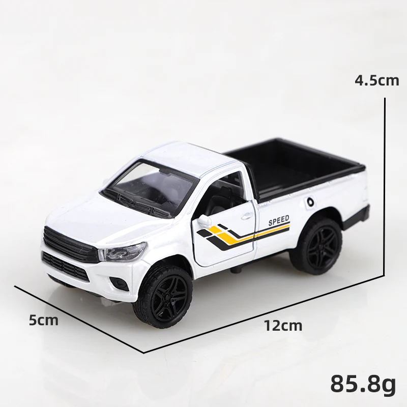 Retro Classic Hella-Style Pickup Truck, Die-Cast Metal, Boy's Toy, Exquisite Collectible, 1/36 Scale (Bagged)
