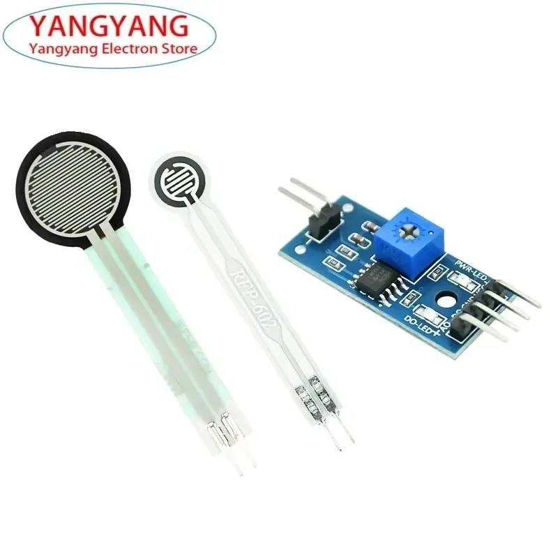 FSR402 RFP602 Resistive Thin Film Pressure Sensor Module Force Sensitive Resistor Board 1-5KG Weighing Voltage Conversion Module