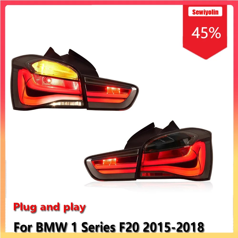 

Автомобильные светодиодные задние фонари, детали для BMW 1 серии F20 2015-2018, авто противотуманные DRL, стоп-сигнал, указатель поворота Plug and Play