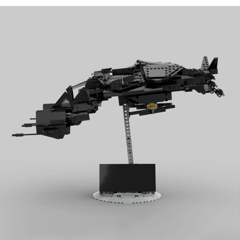 ภาพยนตร์บล็อกตัวต่อ Moc UCS อัศวินดำ Batwing ชุดประกอบโมเดลแบบทำมือชุดประกอบปริศนาของเล่นเด็กของขวัญคริสต์มาส