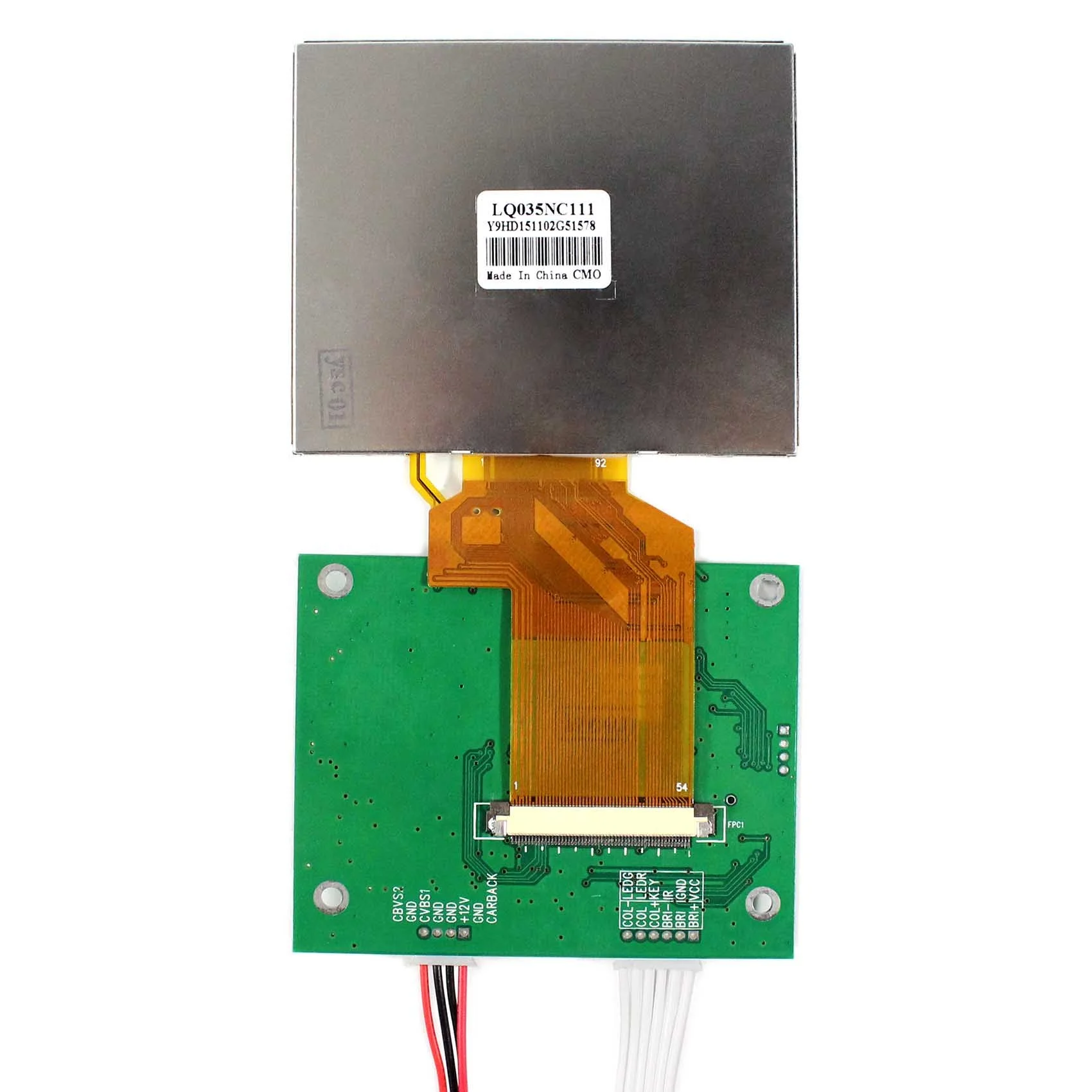 New AV lcd driver board KYV-N2 V4 3.5inch LQ035NC111 320X240 tft custom lcd display panel transparent lcd screen