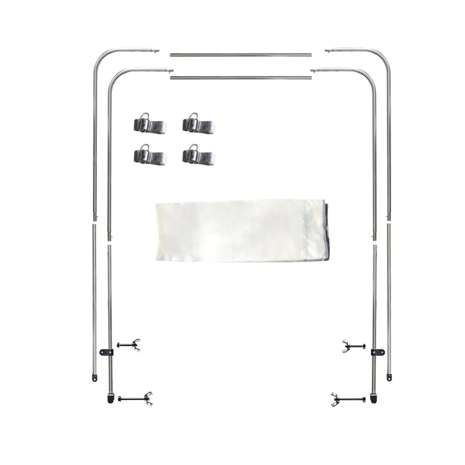 

Foldable Boat Top Cover Canopy Cover for Inflatable Boats Sturdy Extendable 57x41x41inch Quick and Simple Installation Boat Tent